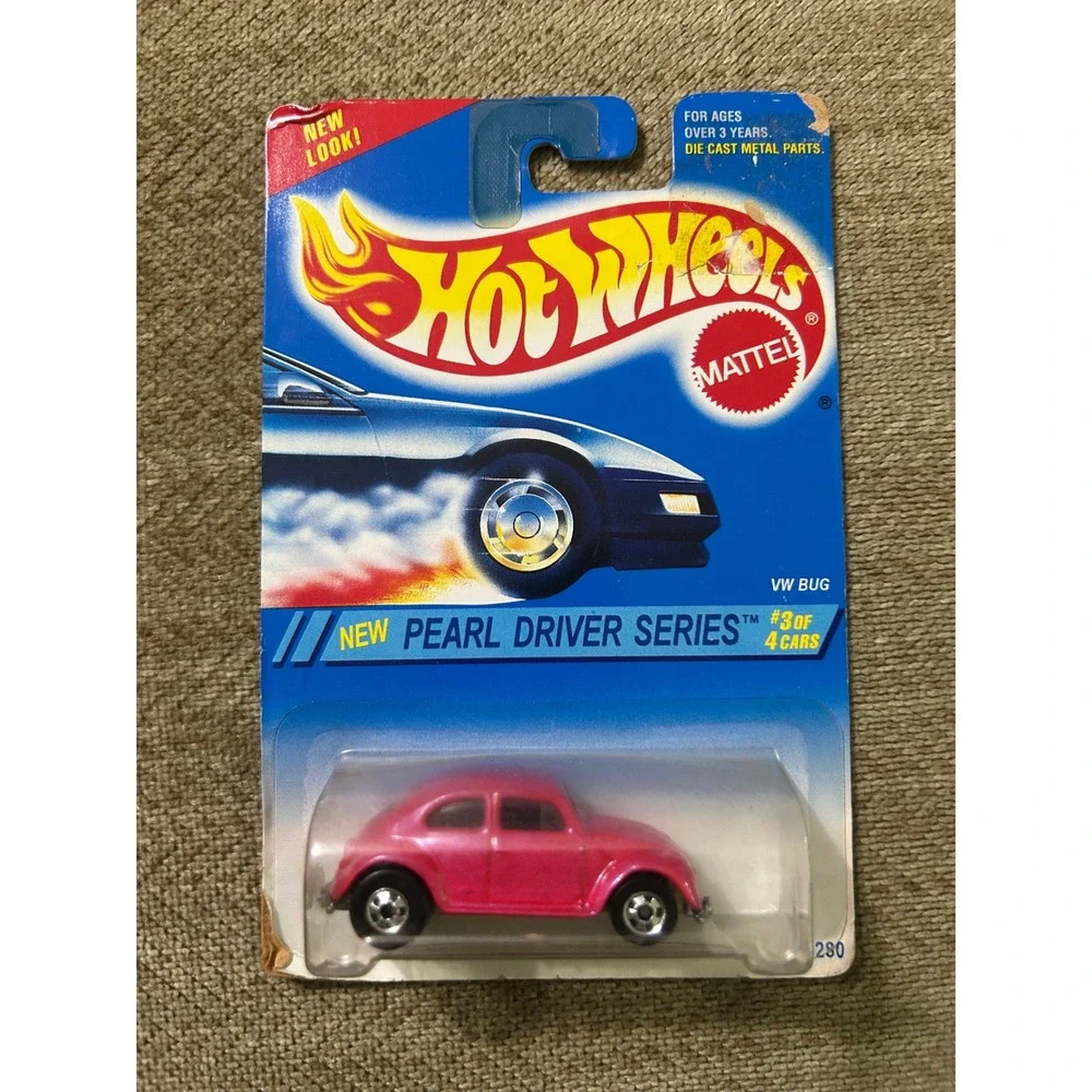 Hot Wheels‎ Pearl Driver Series VW Bug Pink 1994 Collector 293 Diecast Beetle